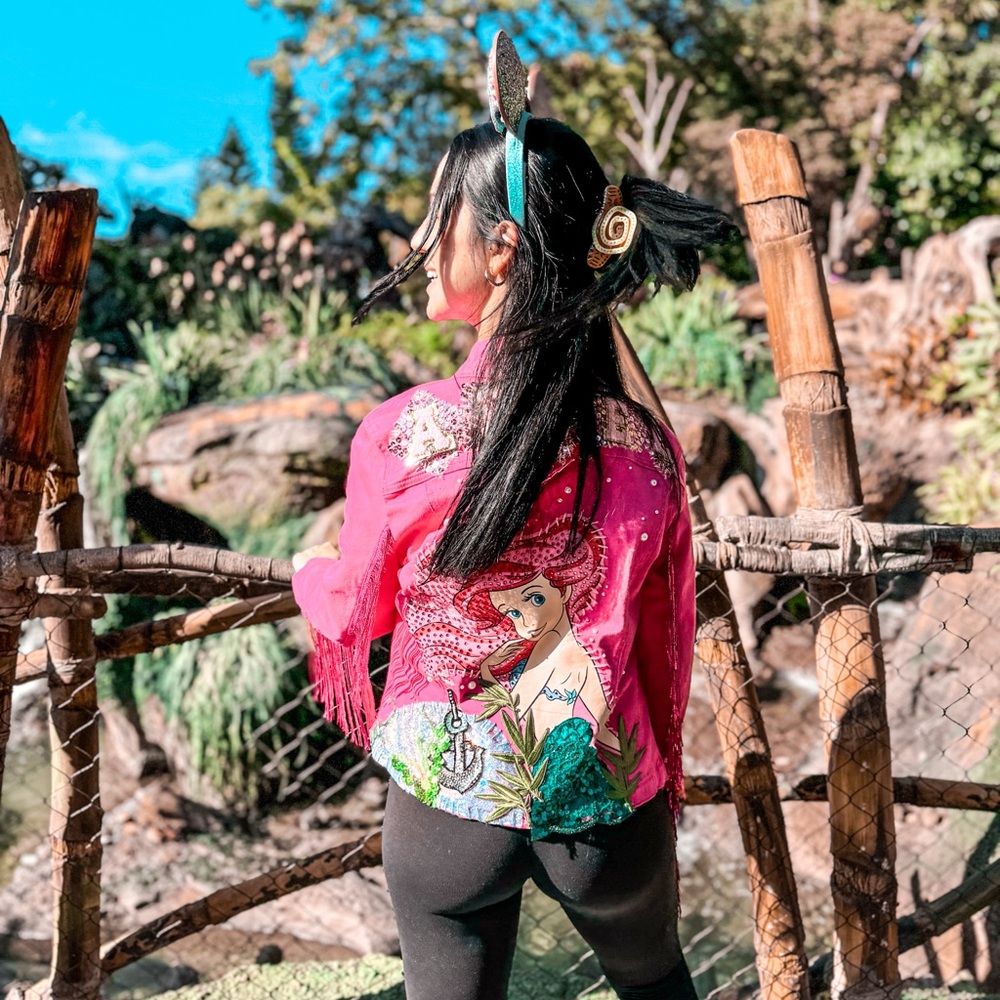 SOLD Custom Ariel (Disney’s The Little Mermaid) Inspired Denim Jacket
